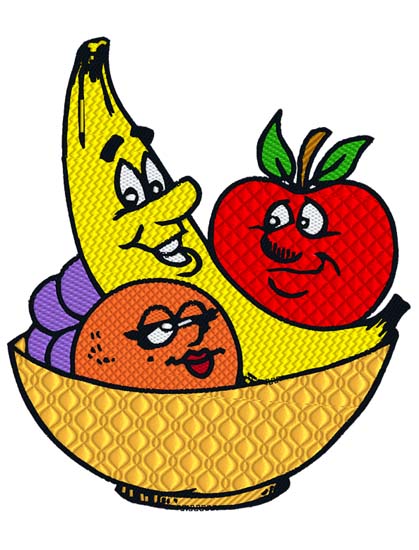Cartoon Fruit Bowl